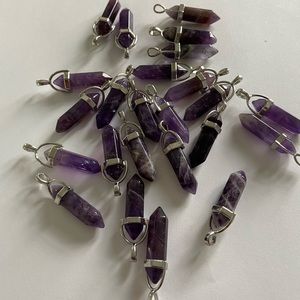 Amethyst crystal necklace